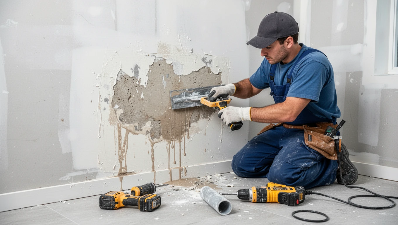 Wall Water Damage Repair