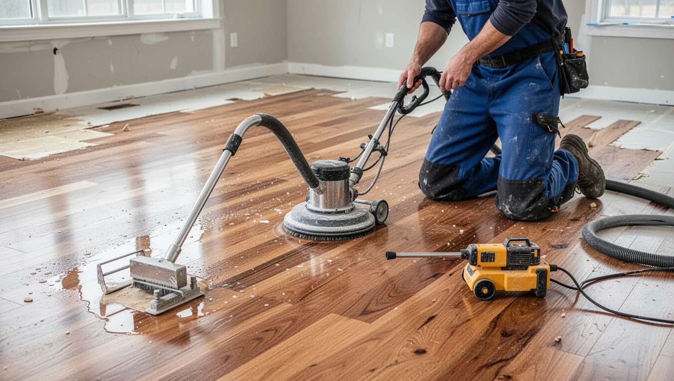 Hardwood Floor Drying